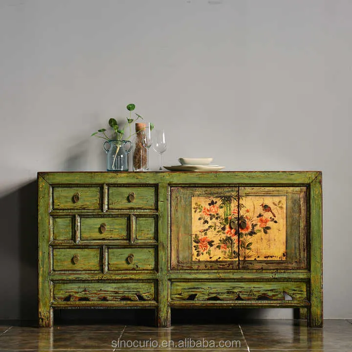 بوفيه شرقي من الأثاث العتيق ,Vintage Antique Furniture Oriental Buffet