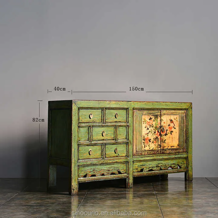 بوفيه شرقي من الأثاث العتيق ,Vintage Antique Furniture Oriental Buffet
