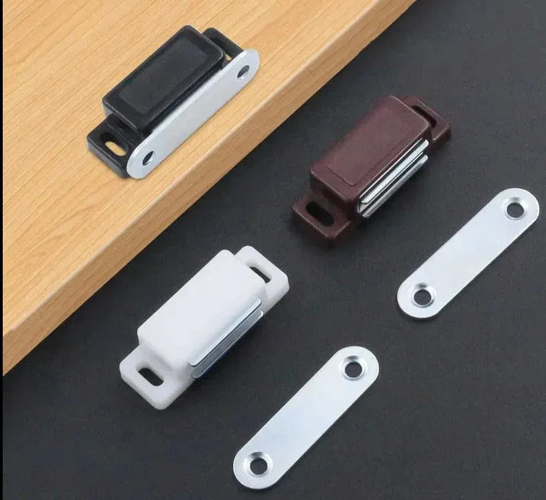10 Pieces Magnetic Abs Black Cabinet/door Catches
