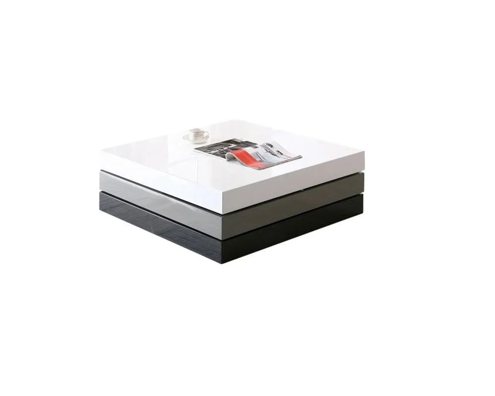 12.5" 3 Tone Mdf Square Coffee Table