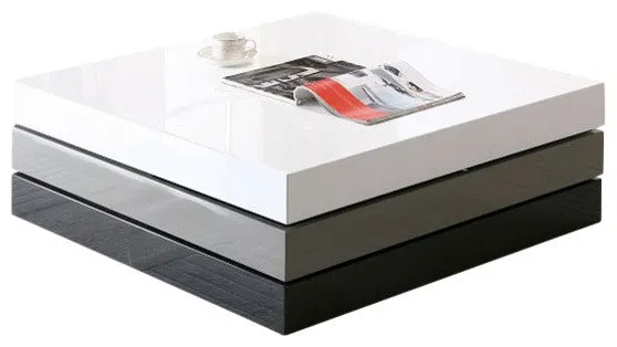12.5" 3 Tone Mdf Square Coffee Table