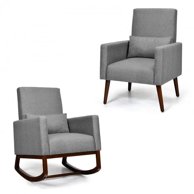 2-in-1 Rocking Chair - Grey