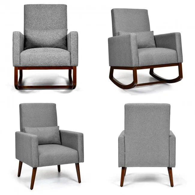 2-in-1 Rocking Chair - Grey
