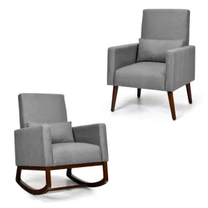2-in-1 Rocking Chair - Grey