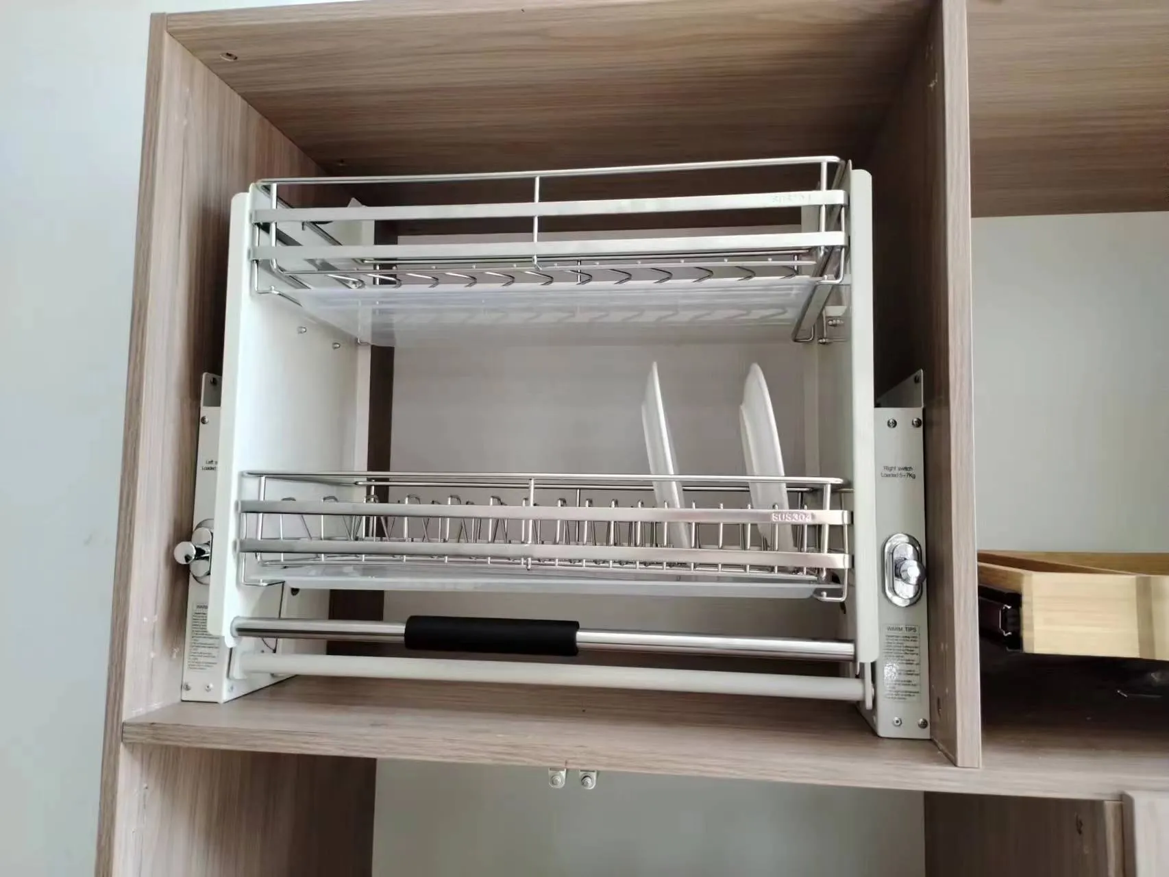 2 Tier Pull-Out Cabinet Organizer Drop Down-600MM