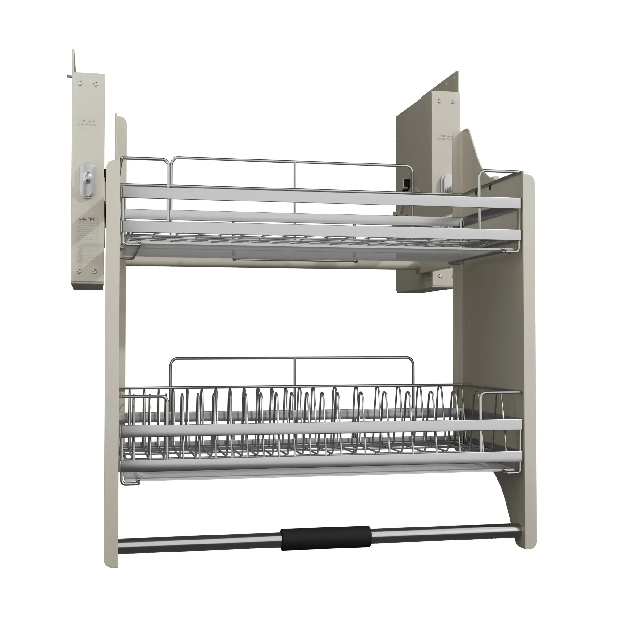 2 Tier Pull-Out Cabinet Organizer Drop Down-600MM