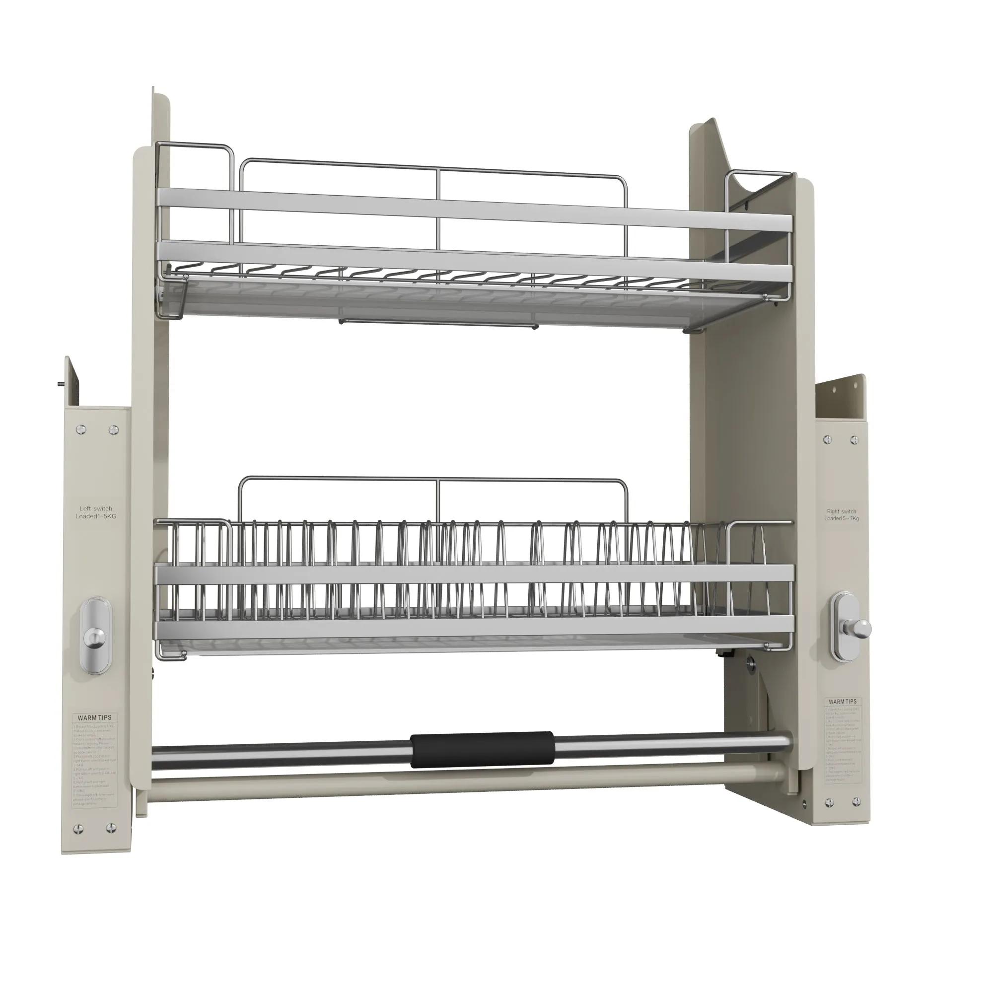 2 Tier Pull-Out Cabinet Organizer Drop Down-600MM