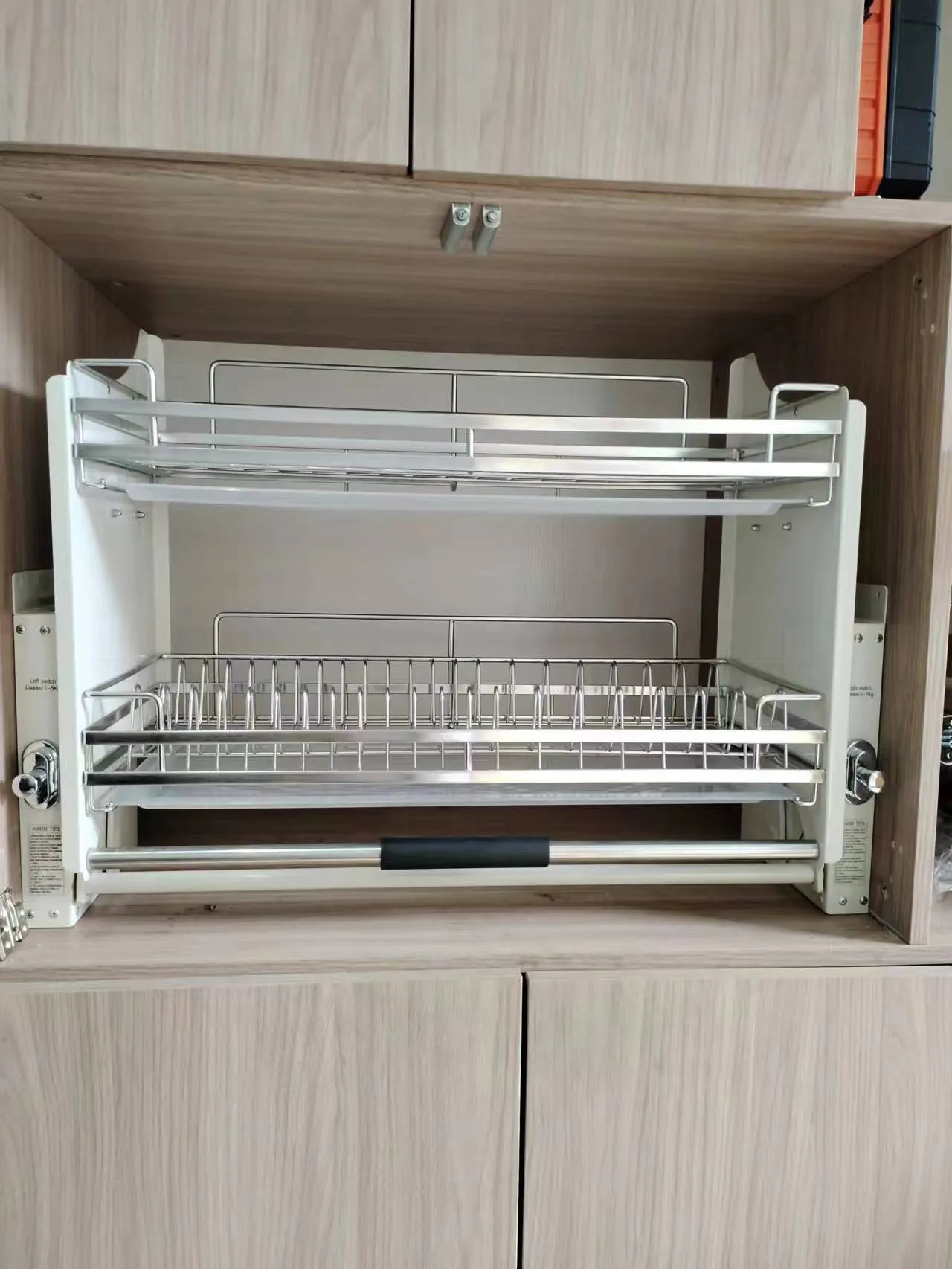 2 Tier Pull-Out Cabinet Organizer Drop Down-600MM
