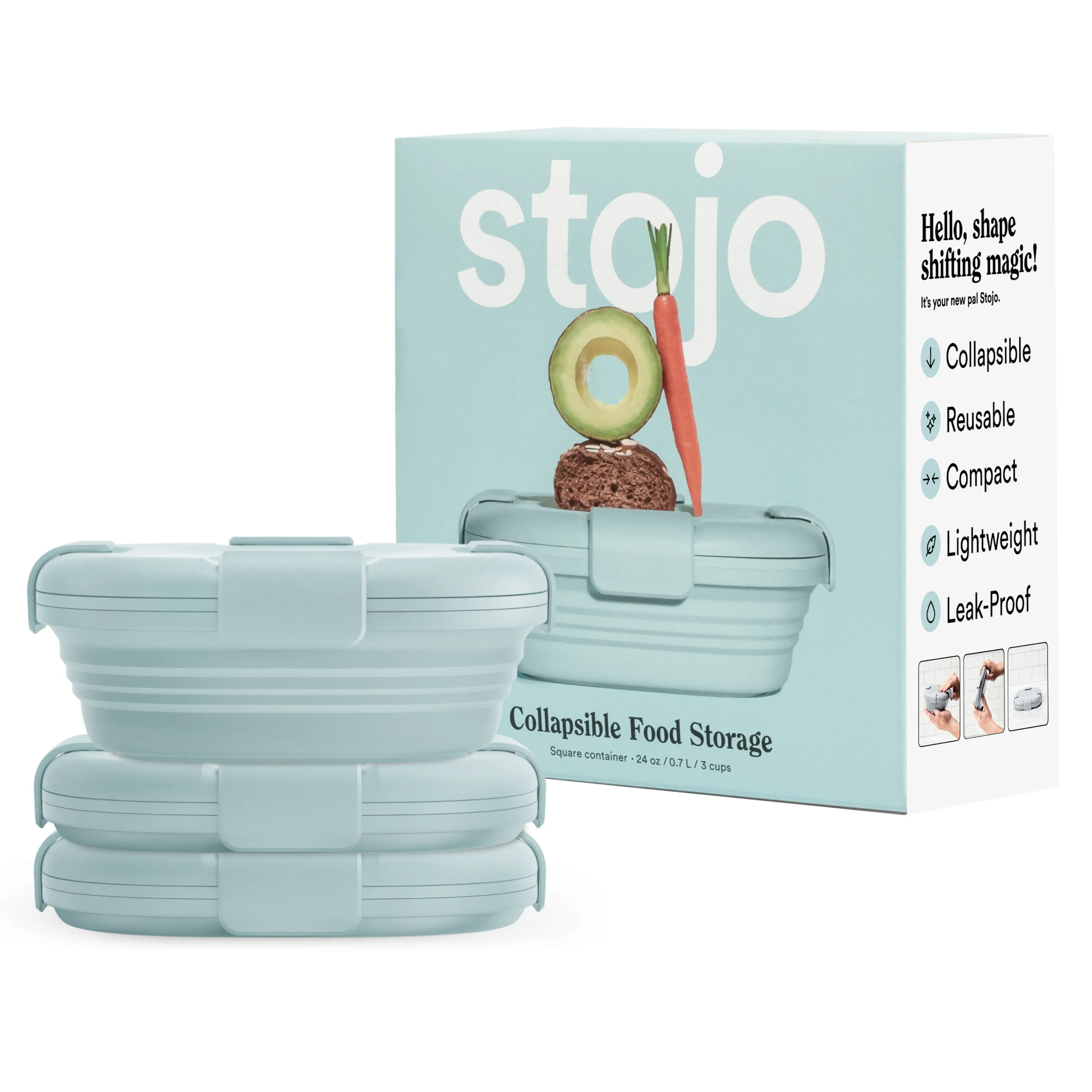 24 oz Box by Stojo Products Inc.