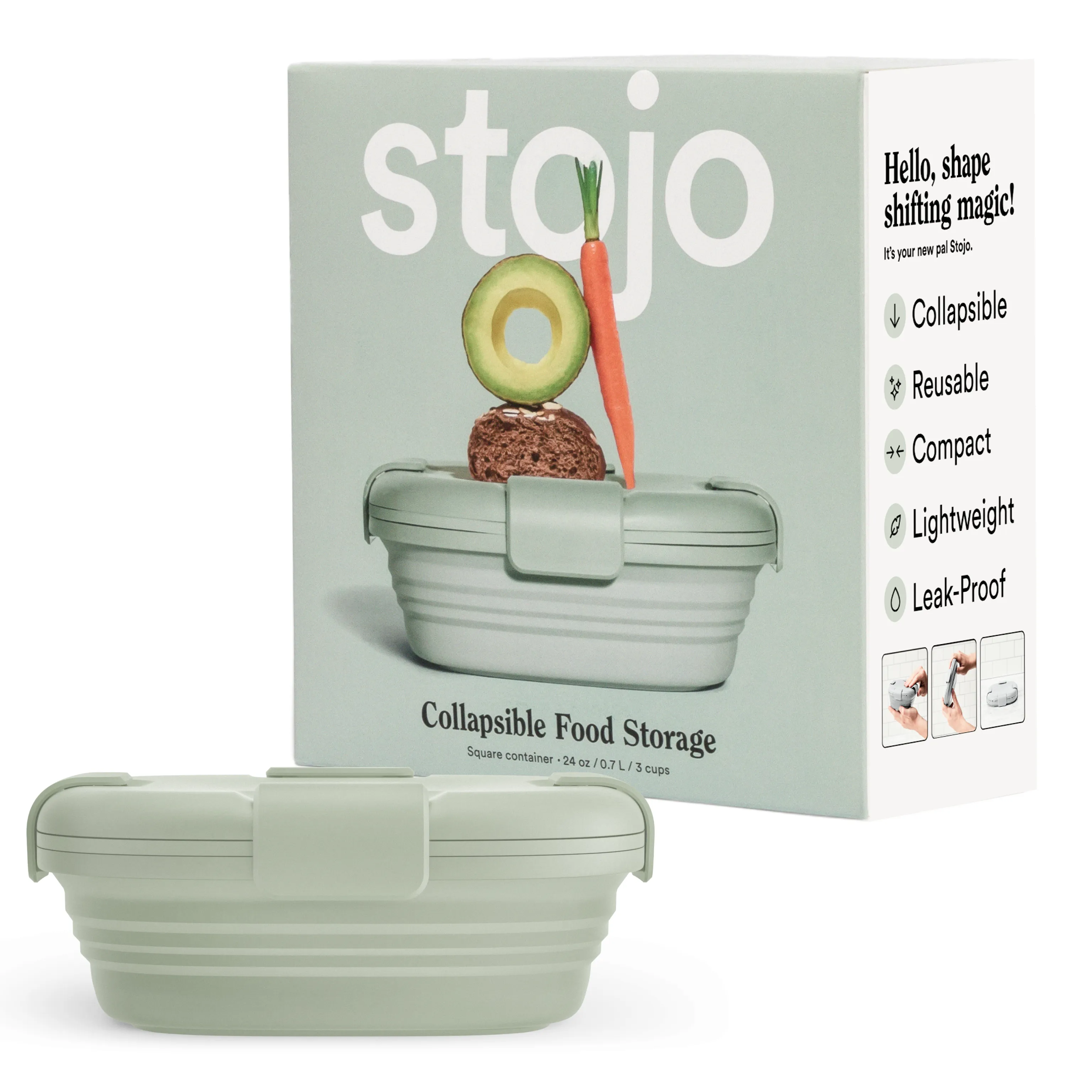 24 oz Box by Stojo Products Inc.