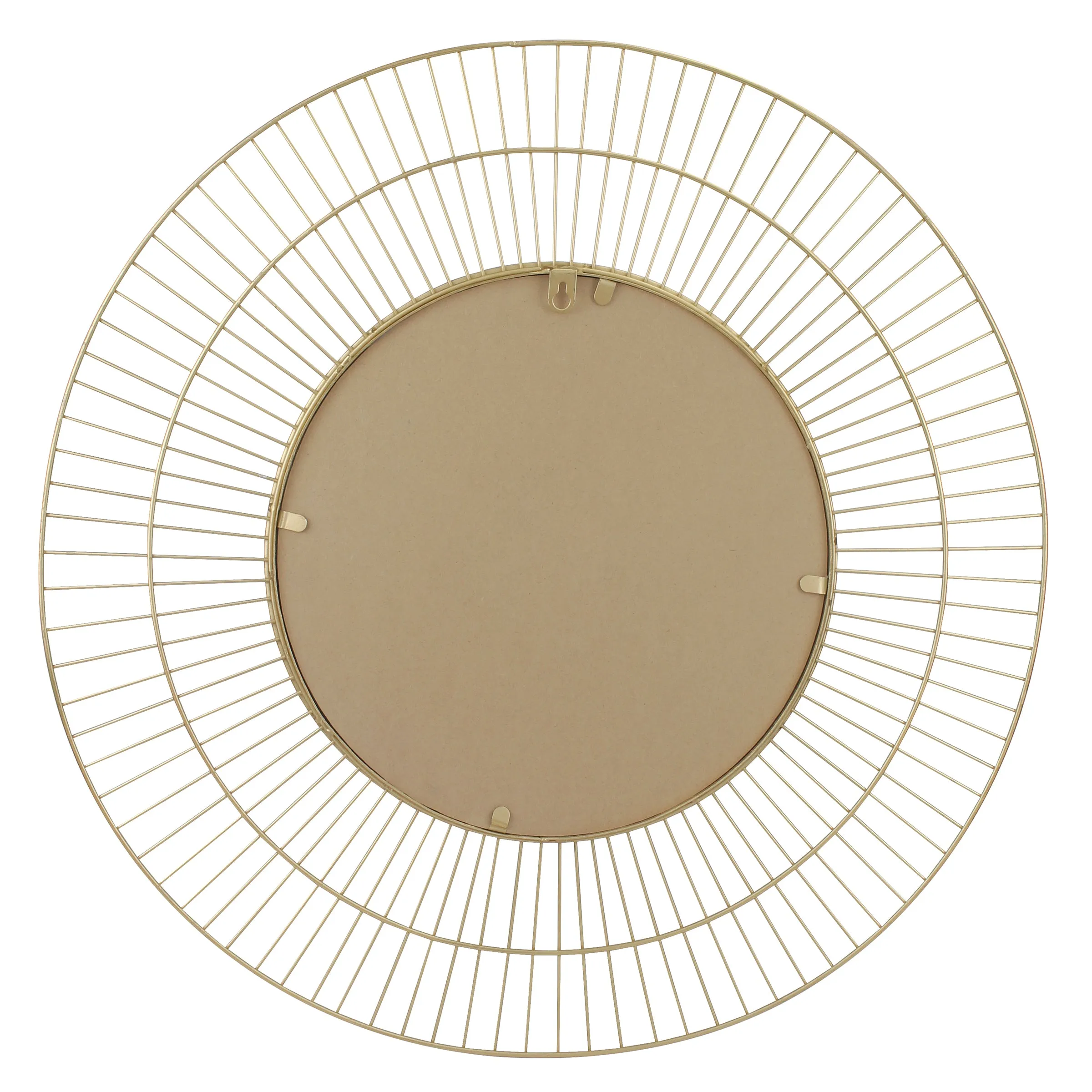 24" Decorative Modern Round Metal Wire Wall Mirror (WS)