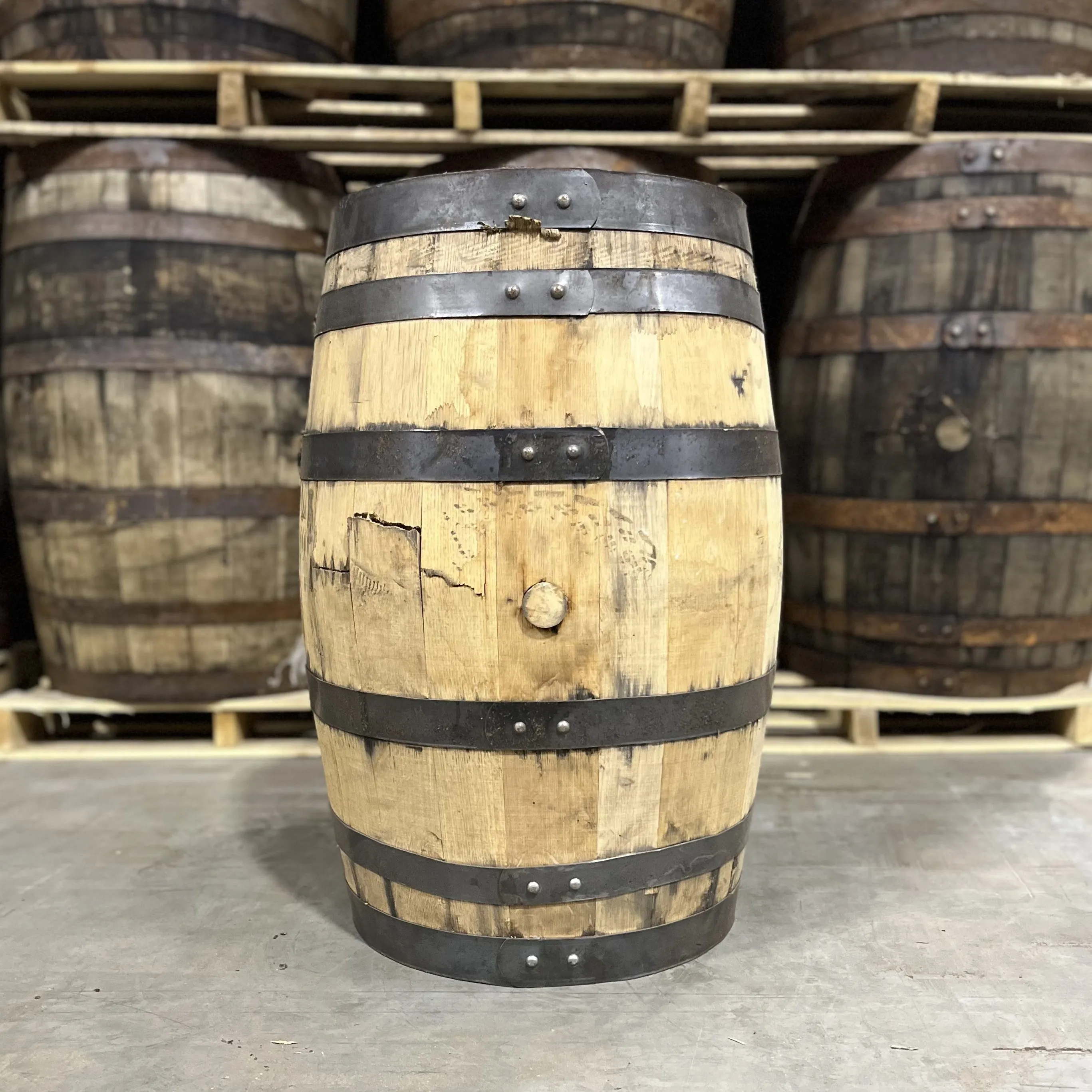 25 Gallon Furniture Grade Whiskey Barrel