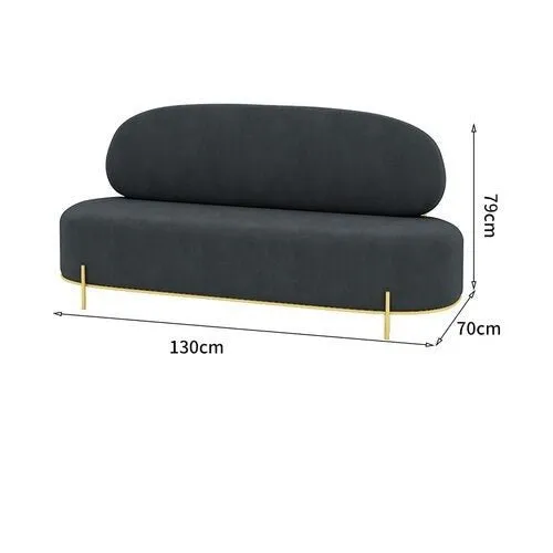 3-Seater Curved Sofa Loveseat Set