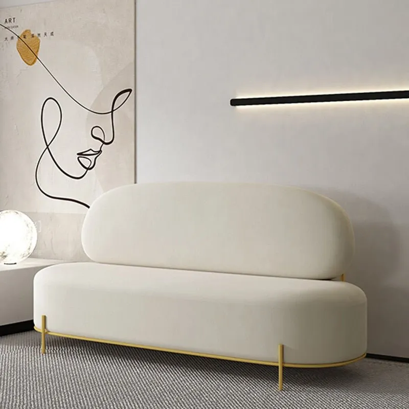 3-Seater Curved Sofa Loveseat Set