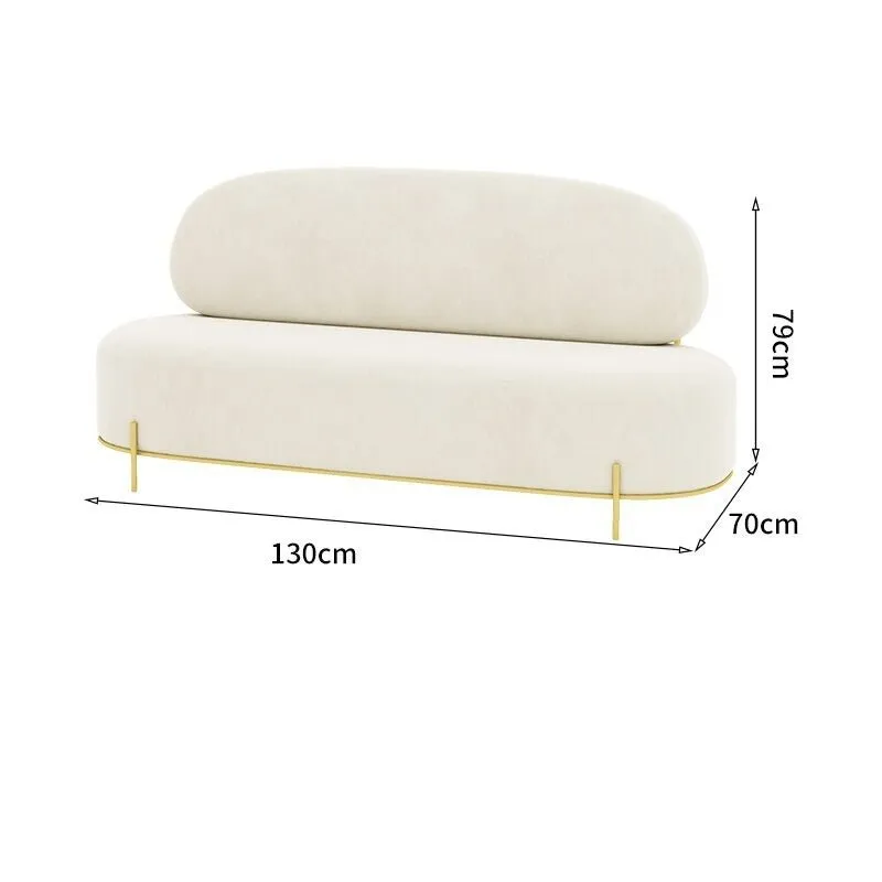 3-Seater Curved Sofa Loveseat Set