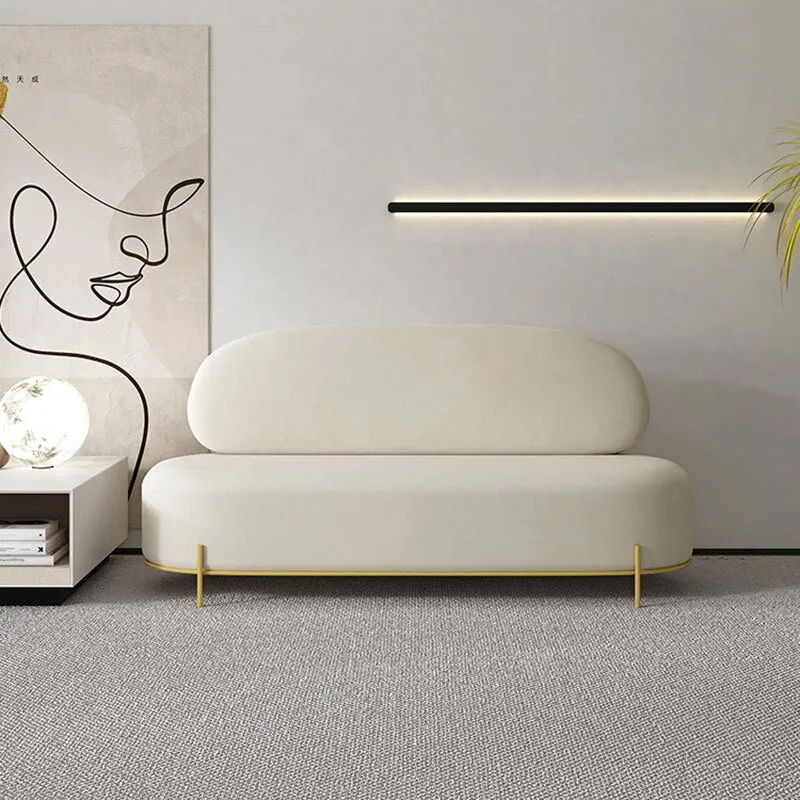 3-Seater Curved Sofa Loveseat Set