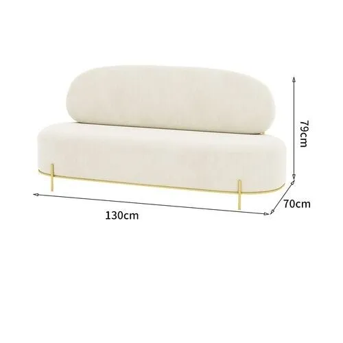 3-Seater Curved Sofa Loveseat Set