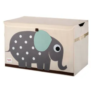 3 Sprouts Grey Elephant Toy Chest