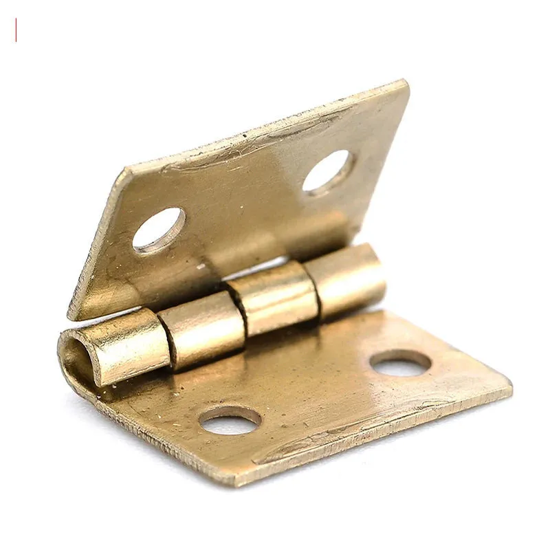 50 Antique Mini Bronze Gold Door Hinges for Cabinets Boxes