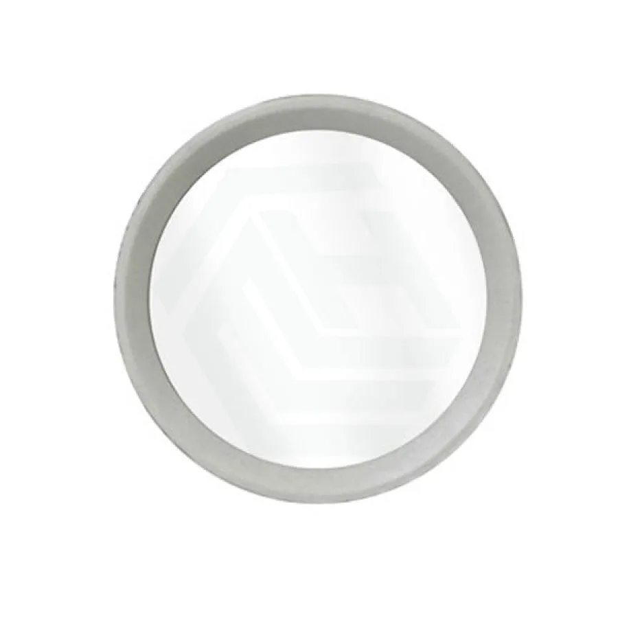 500mm Bathroom Mirror Concrete Framed White Sandstone Round Wall Mounted