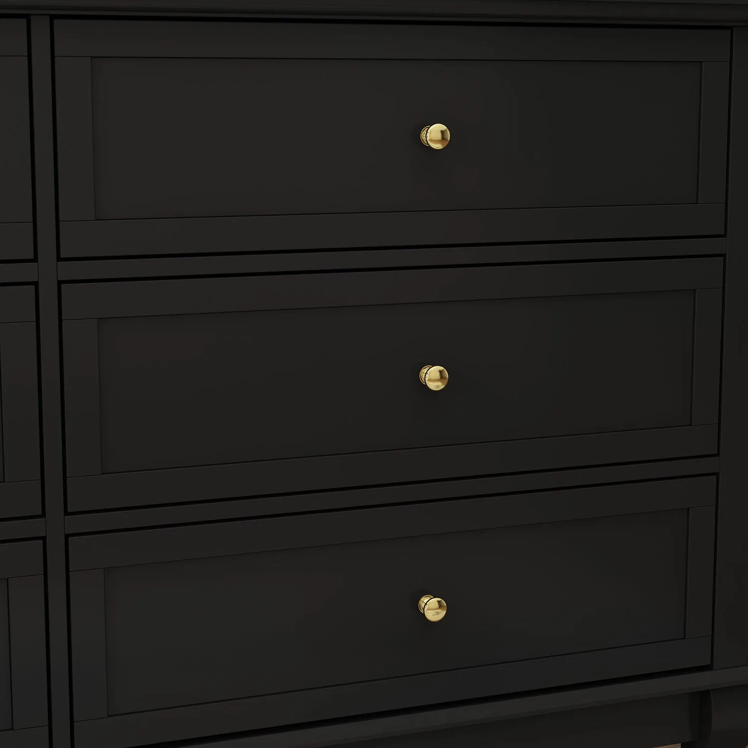 6-Drawer Dresser for Bedroom Display Wood Storage Chest of 6 Drawers Cabinet