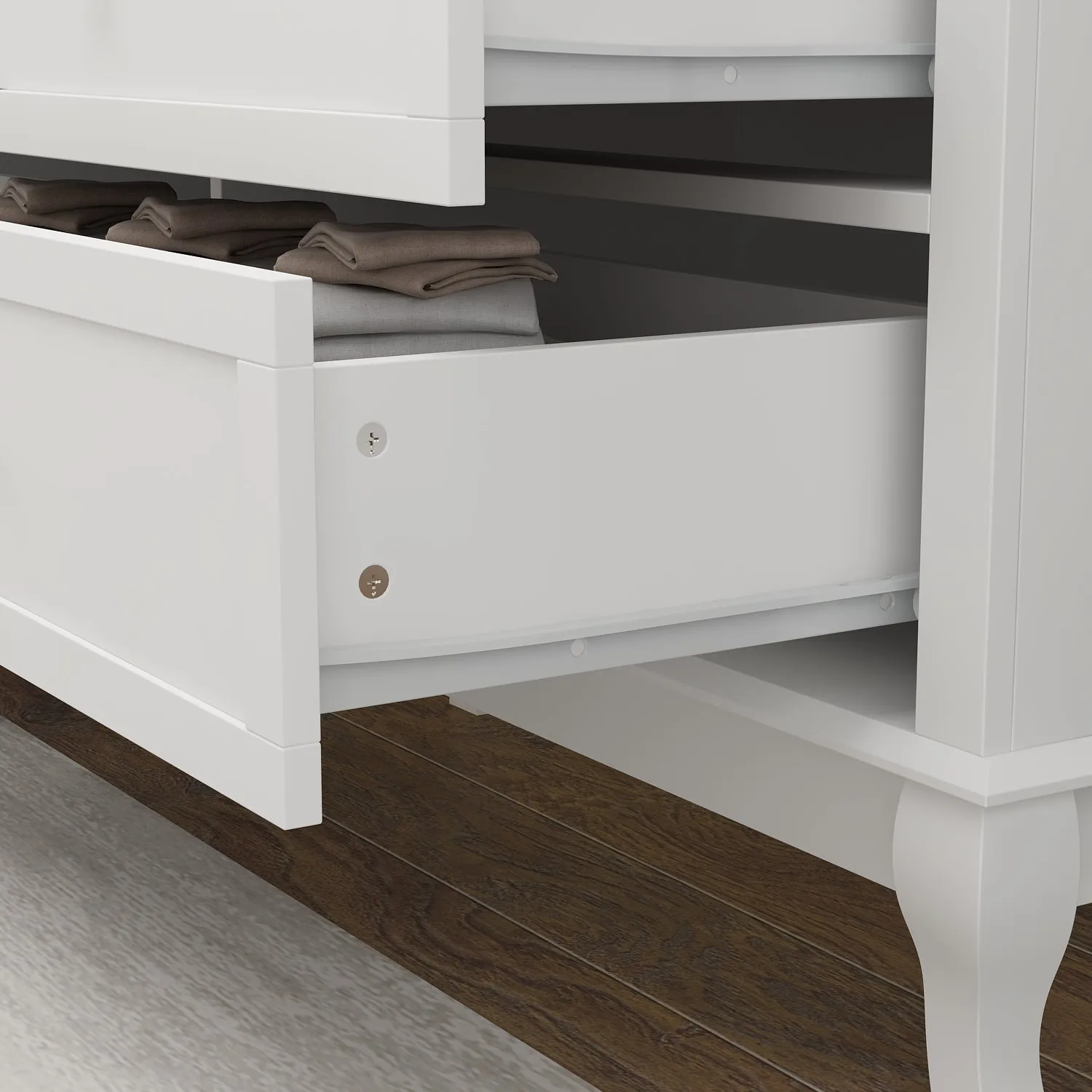 6-Drawer Dresser for Bedroom Display Wood Storage Chest of 6 Drawers Cabinet