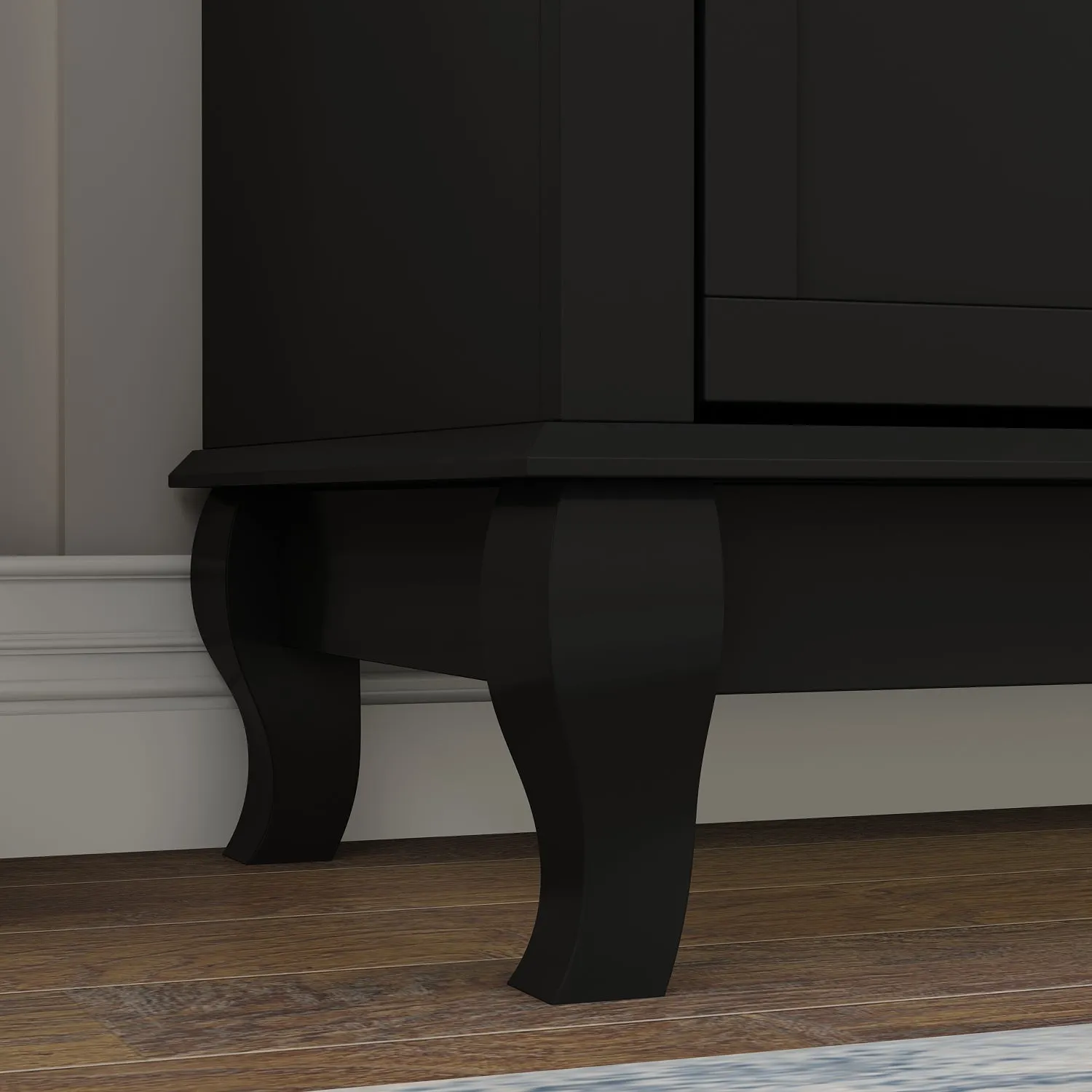 6-Drawer Dresser for Bedroom Display Wood Storage Chest of 6 Drawers Cabinet