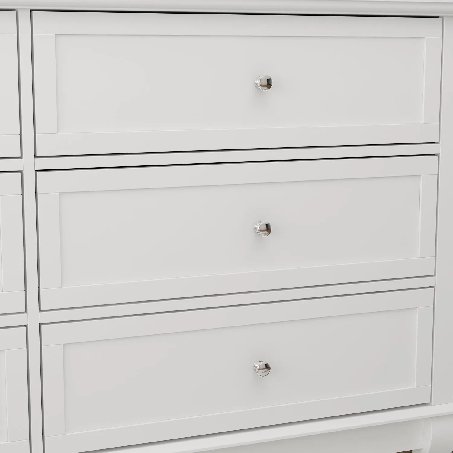 6-Drawer Dresser for Bedroom Display Wood Storage Chest of 6 Drawers Cabinet