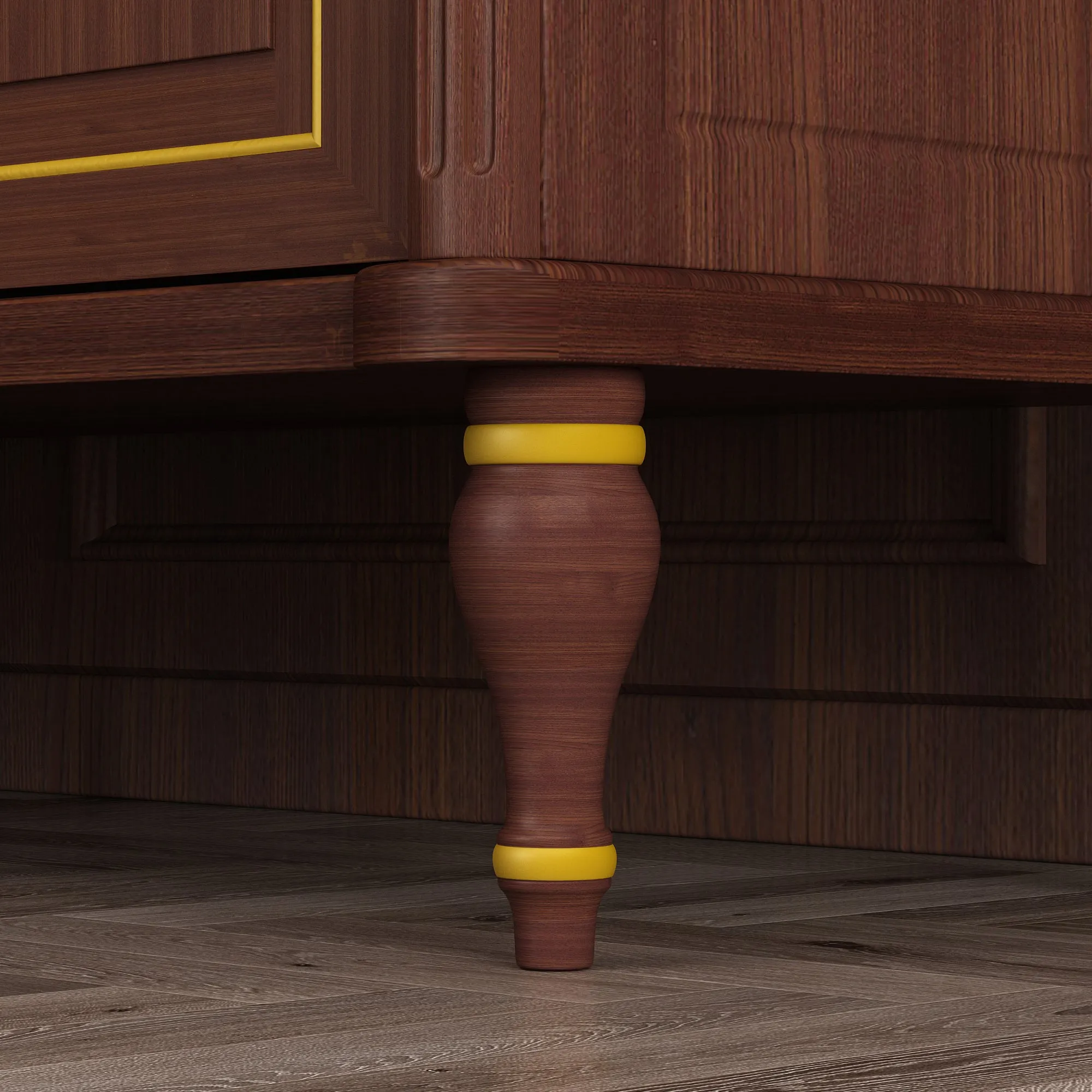 63"W Buffet with Storage Cabinet Drawer Sideboard Dark Brown End Table