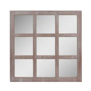 9-Panel Window Pane Mirror - 23 inch
