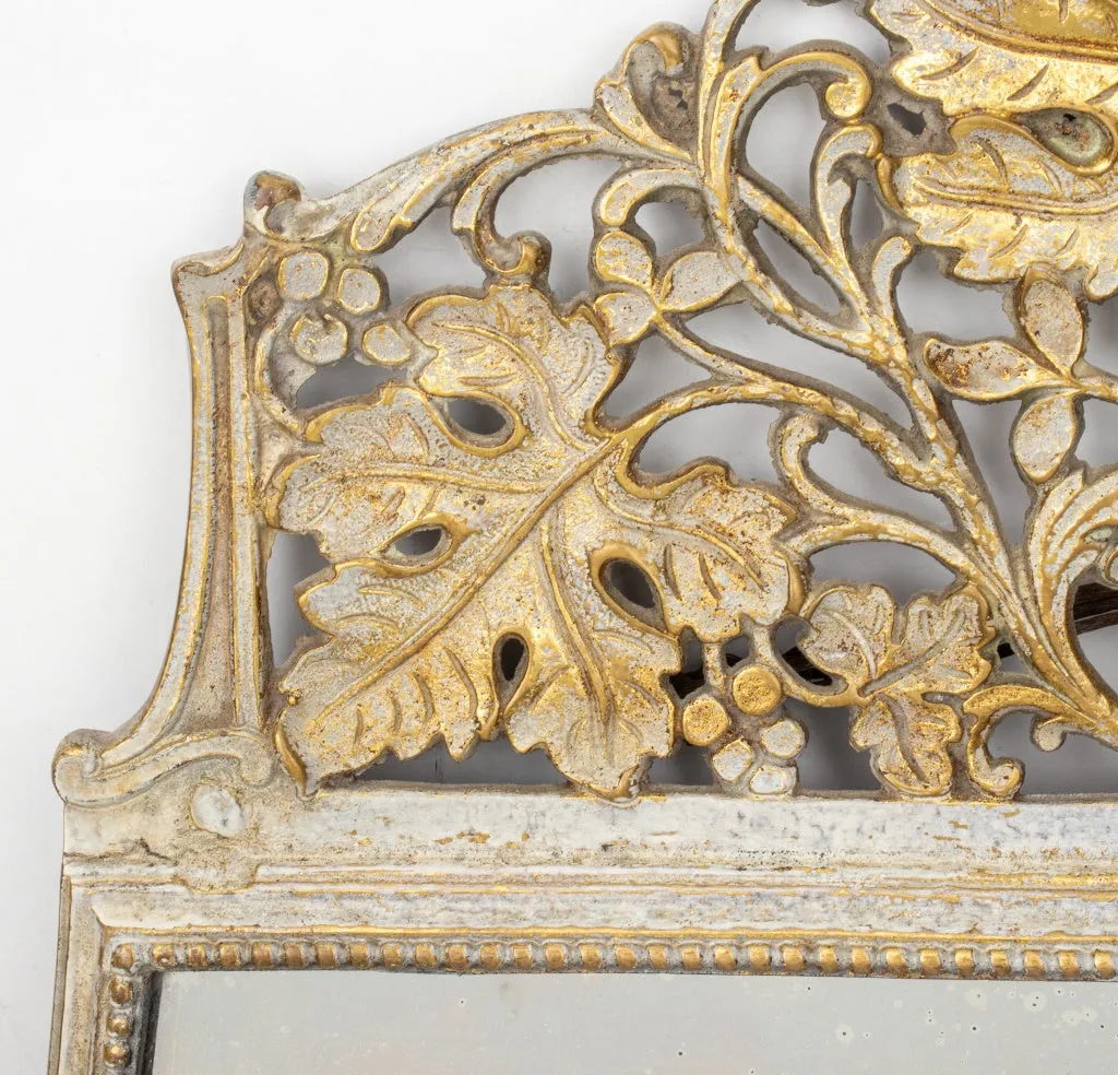 Aesthetic Movement Verdigris Gilt Bronze Mirror