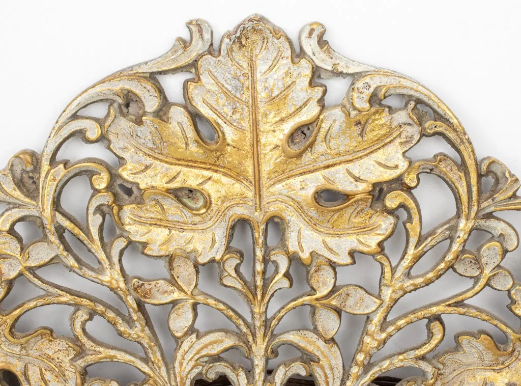 Aesthetic Movement Verdigris Gilt Bronze Mirror