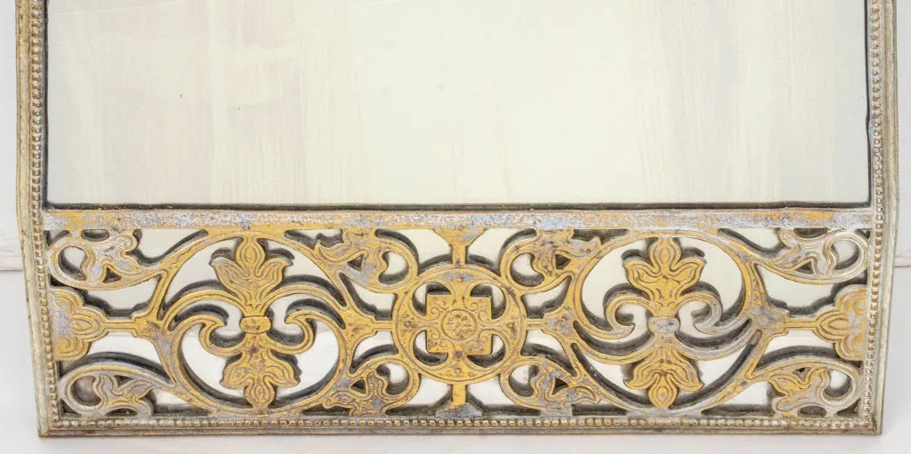 Aesthetic Movement Verdigris Gilt Bronze Mirror
