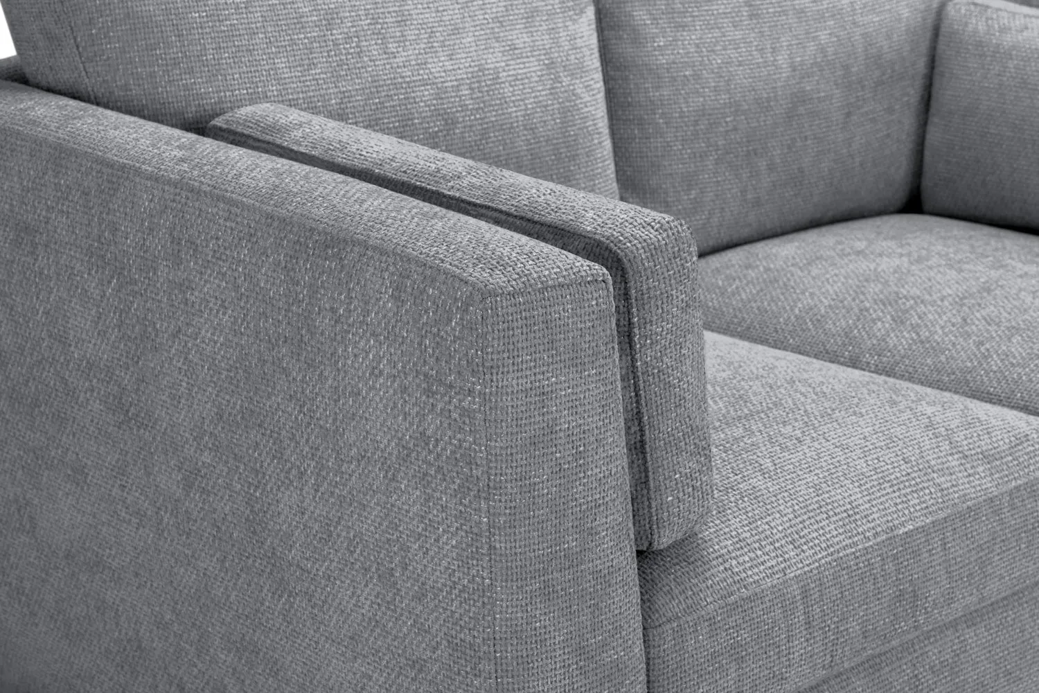 Aida Sofa Grey 3 Seater - 206 CM
