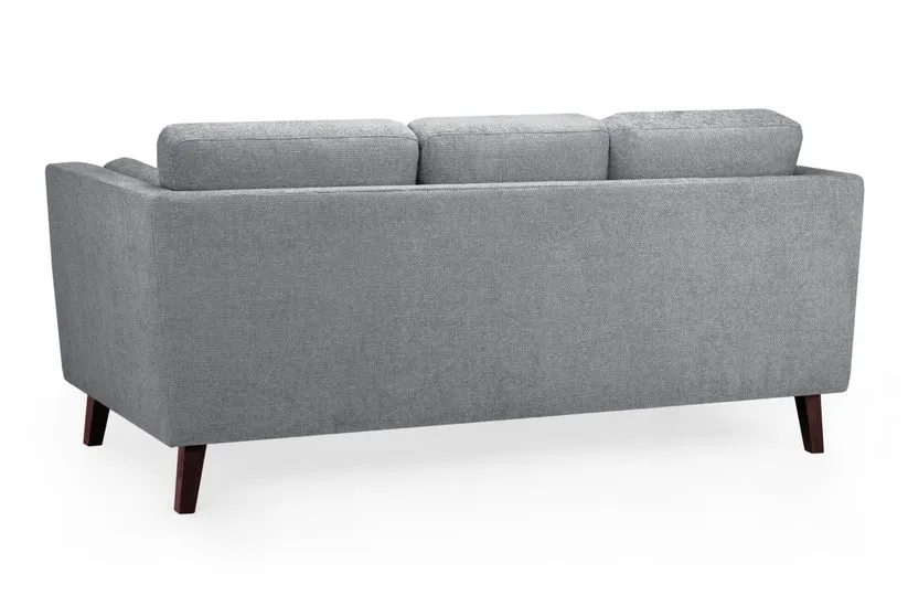 Aida Sofa Grey 3 Seater - 206 CM