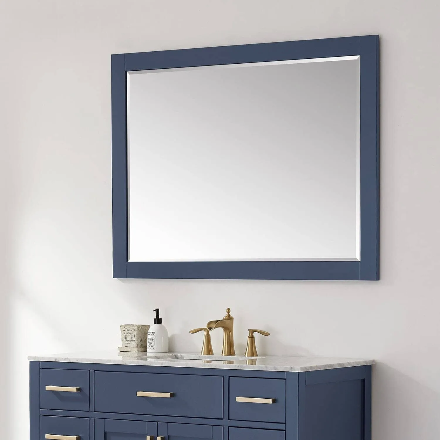 Altair Ivy 48 x 36 Wood Framed Bathroom Wall Mirror
