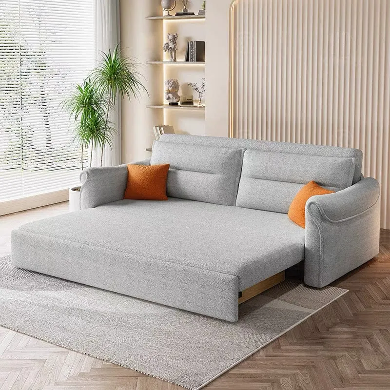 Alvis Cotton Fabric Storage Sofa Bed