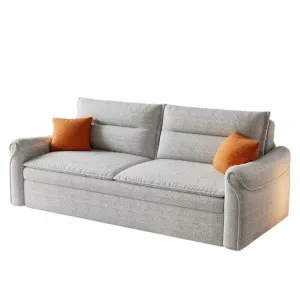 Alvis Cotton Fabric Storage Sofa Bed
