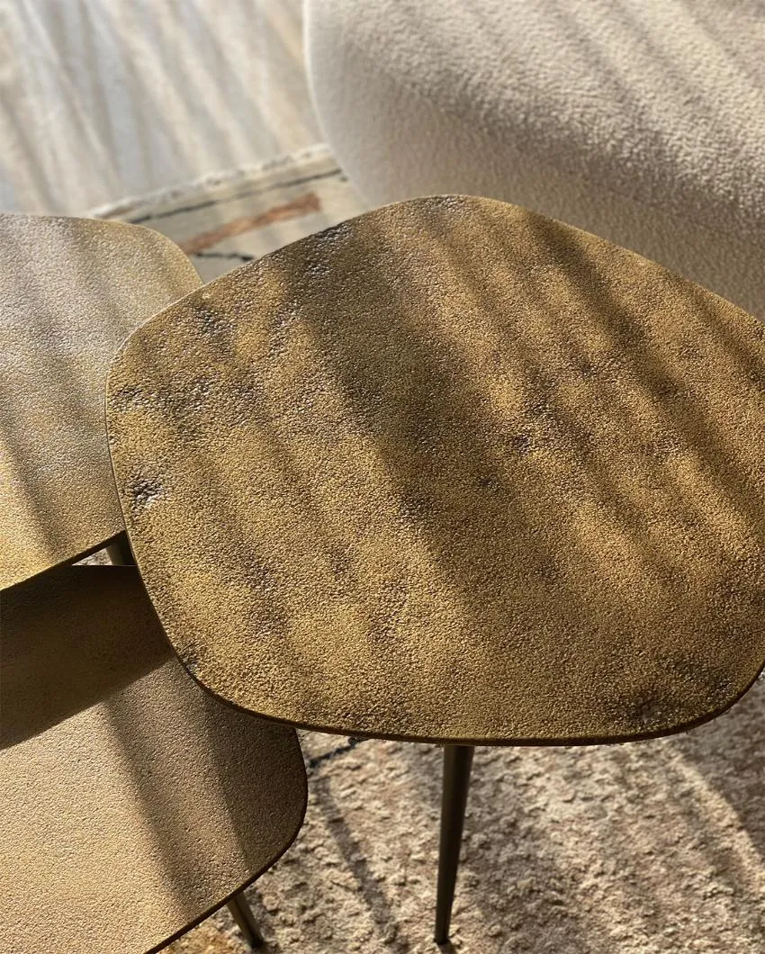 Antique Gold Kensington Coffee Tables | Set of 3