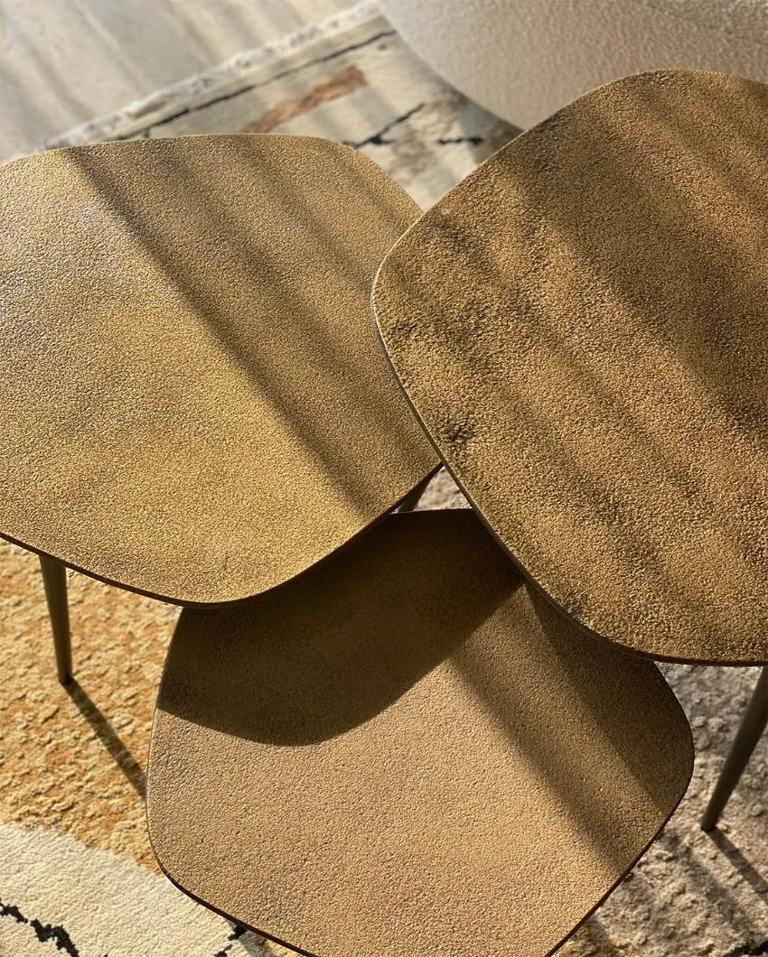 Antique Gold Kensington Coffee Tables | Set of 3
