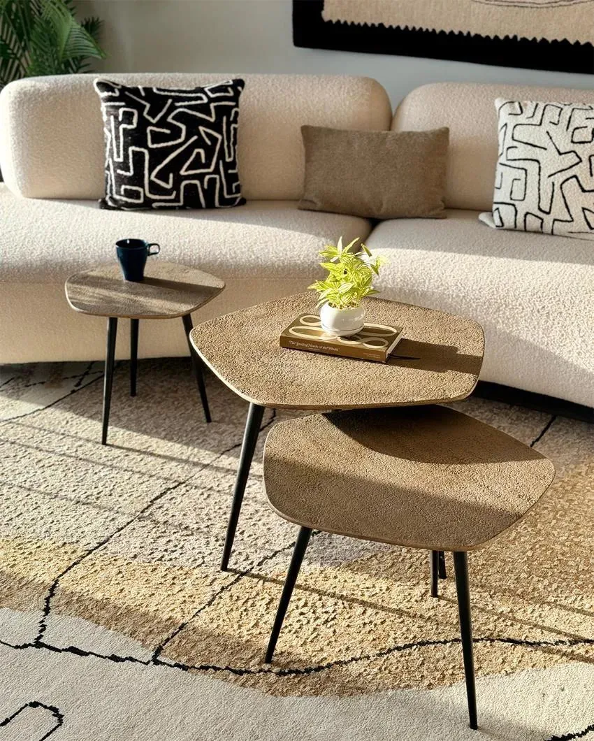Antique Gold Kensington Coffee Tables | Set of 3