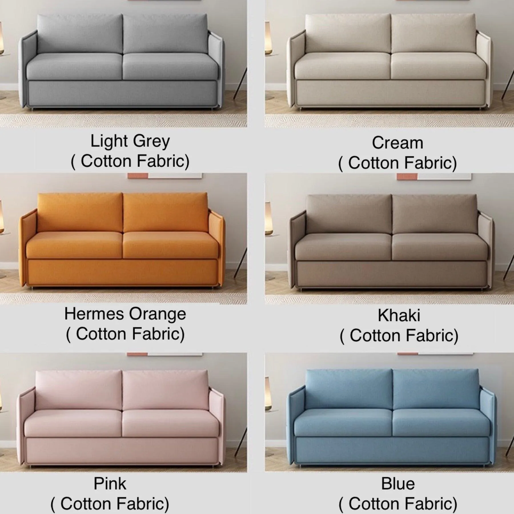 Ariel Foldable Sofa Bed with Mattress