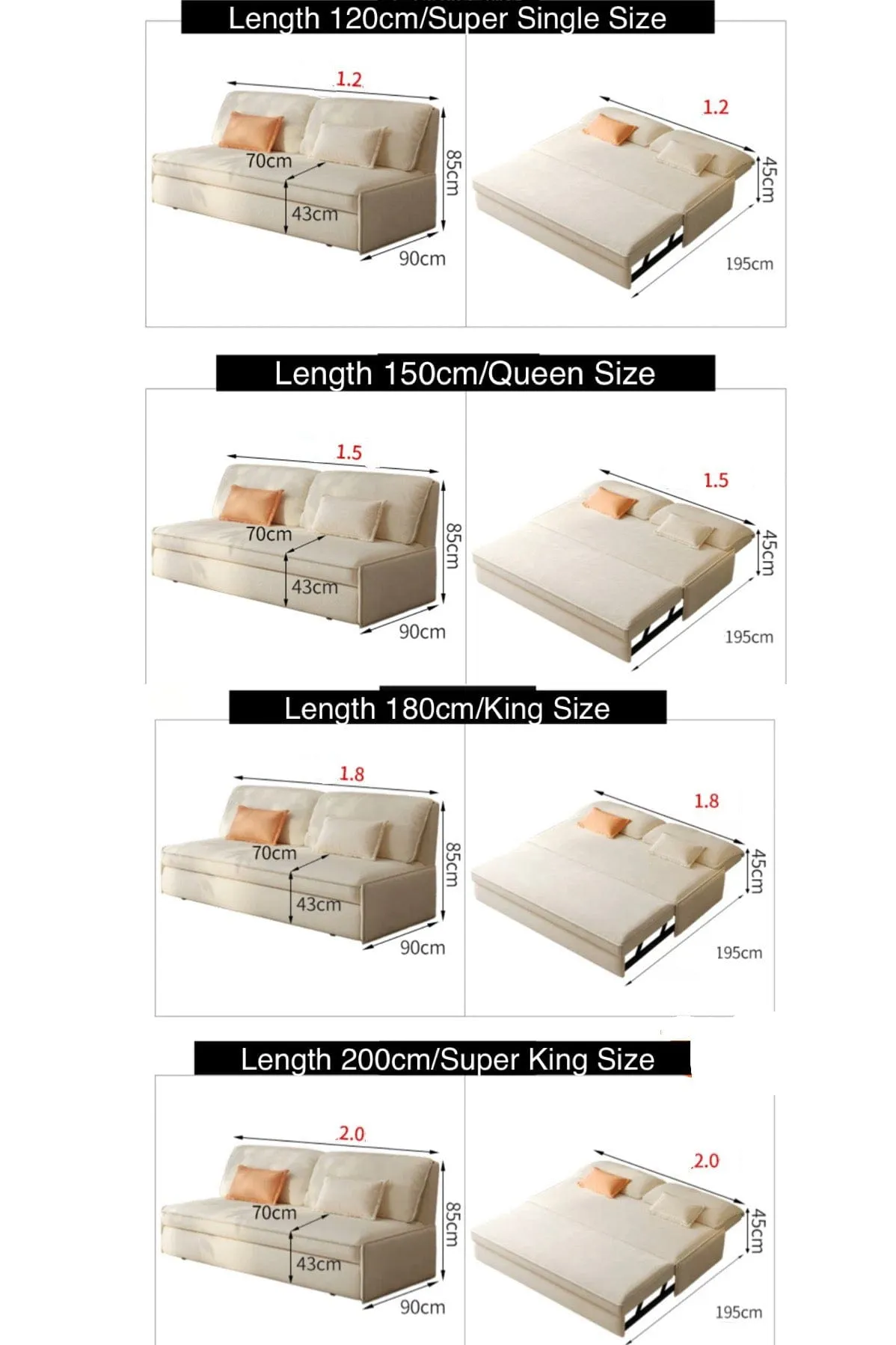 Ariella Scratch Resistant Sofa Bed
