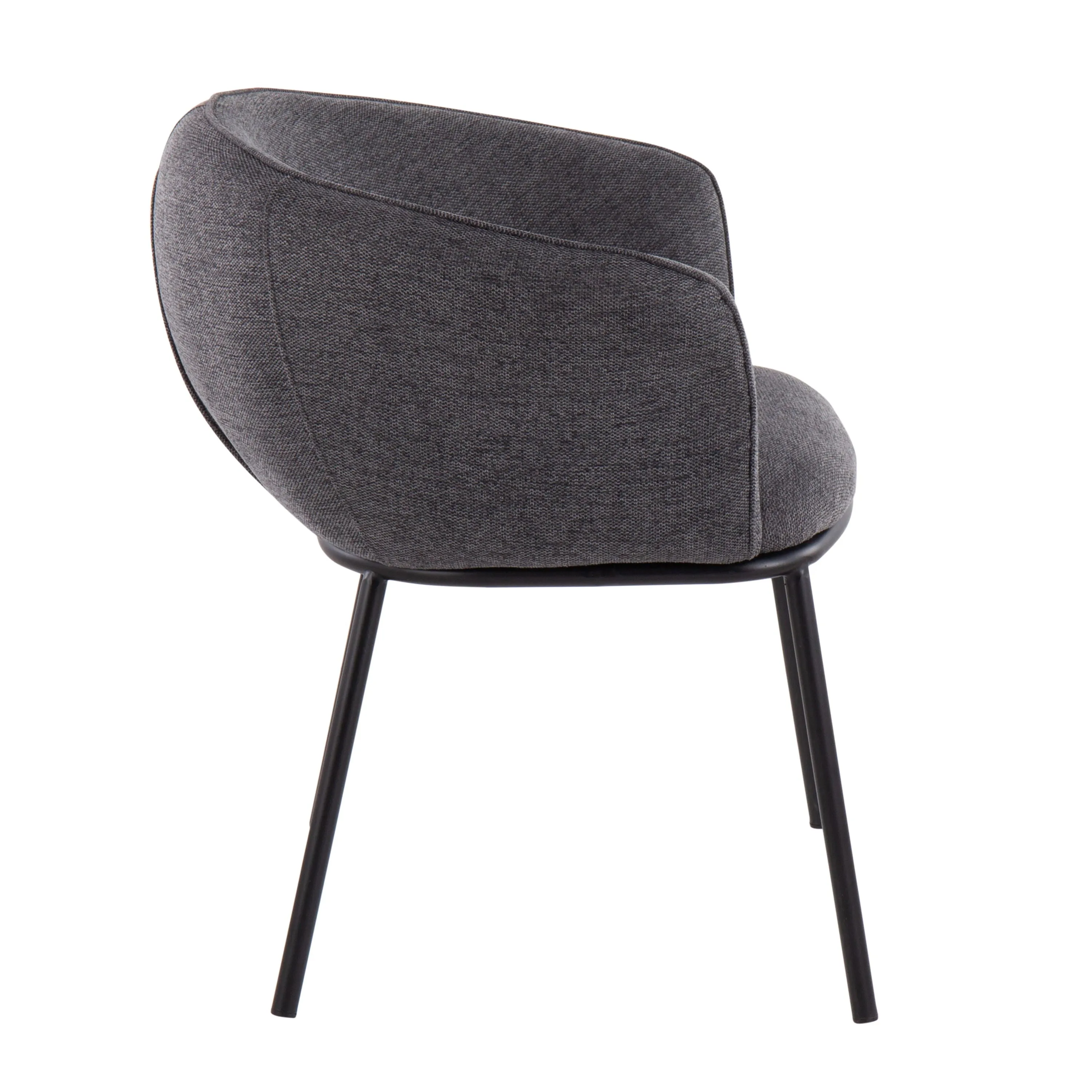 Ashland - Contemporary Chair - Black / Charcoal by Couch.com