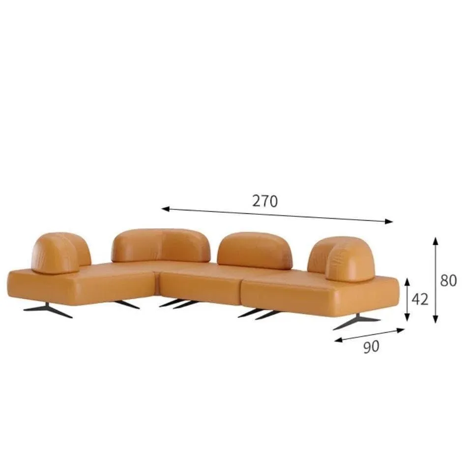 Auora Sectional Designer Leather Sofa