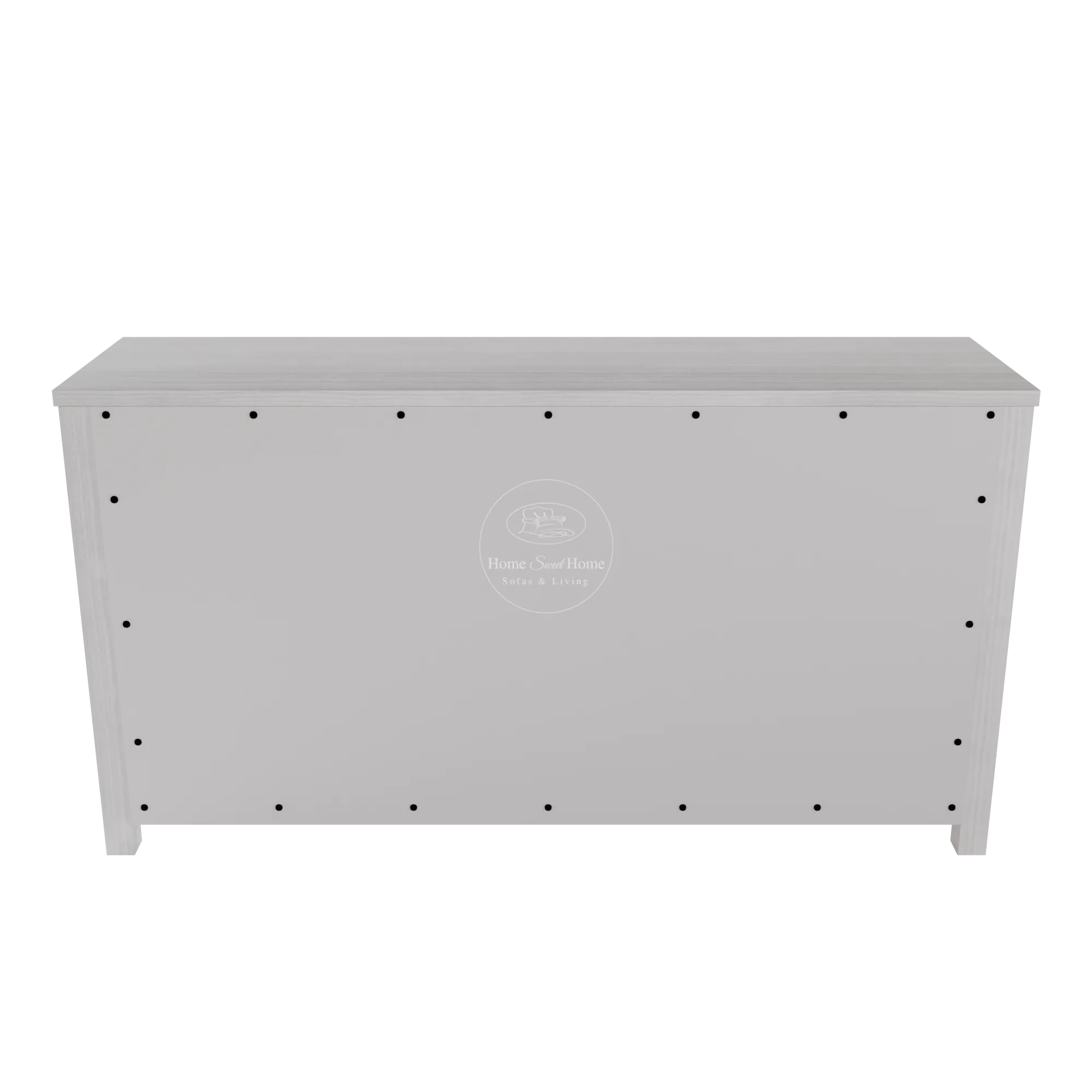 Beech Buffet 2 Door 4 Drawer Brushed White