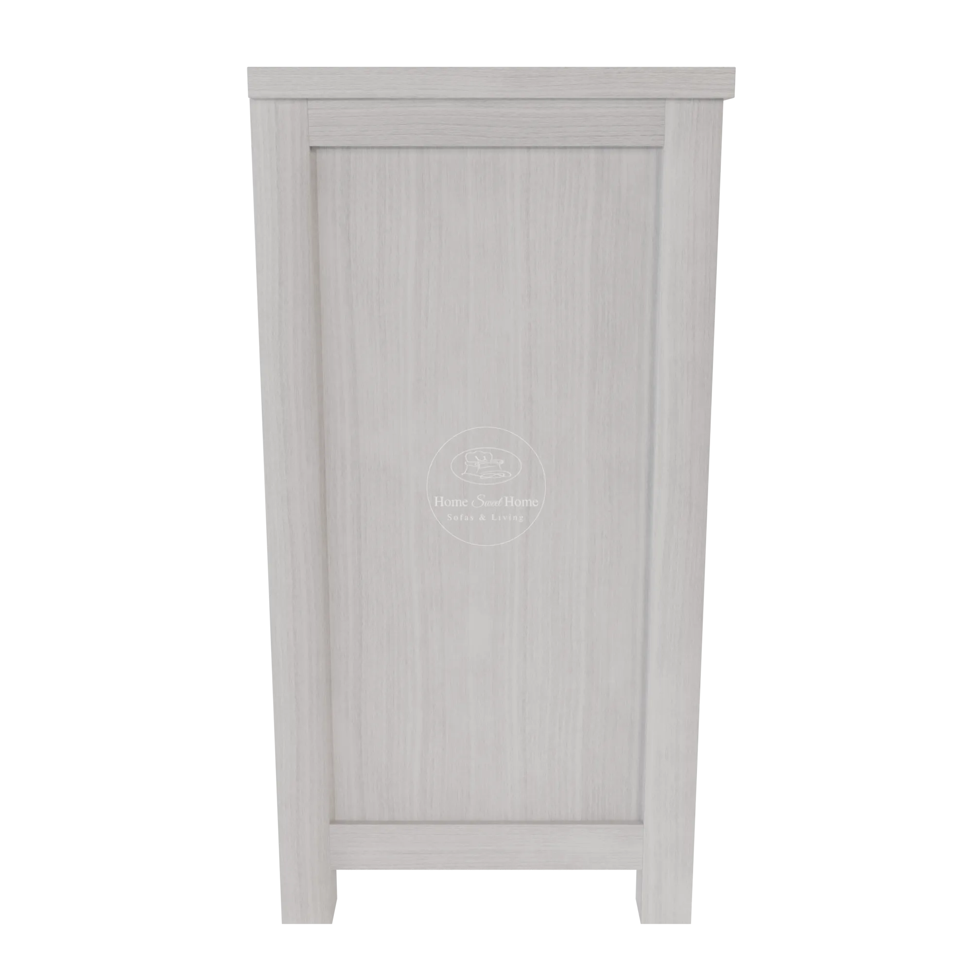 Beech Buffet 2 Door 4 Drawer Brushed White