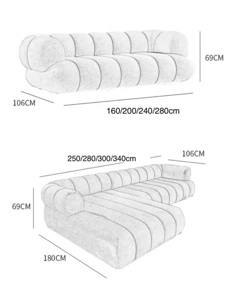 Benji Boucle Sectional Sofa