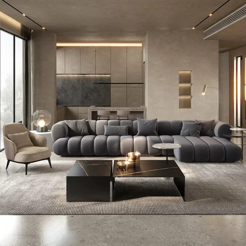 Benji Boucle Sectional Sofa