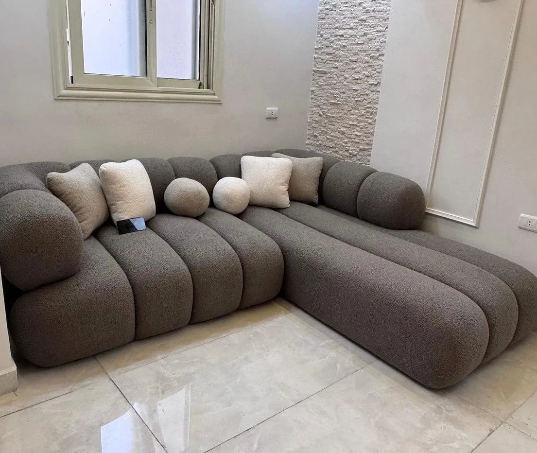 Benji Boucle Sectional Sofa